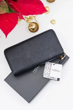 Discount Boto Piękny Damski Czarny Portfel Nobo