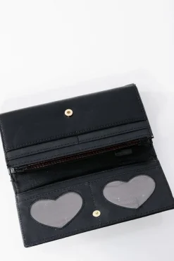 Outlet Boto Piękny Damski Czarny Portfel Na Bigiel Zatrzask