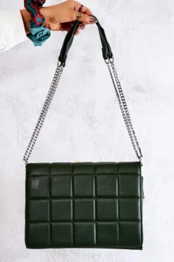 Hot Pikowana Listonoszka Zielona Nerissa Listonoszki