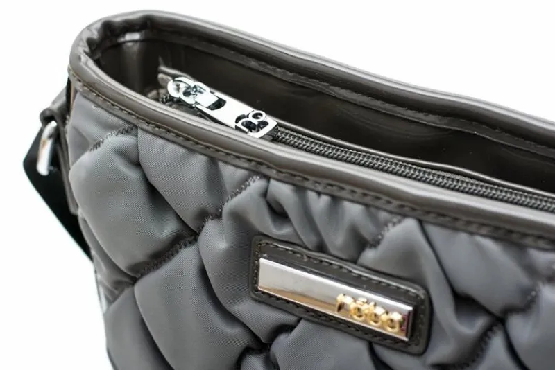 Torebki Nobo|Listonoszki>Nobo Pikowana Szara Torebka Listonoszka