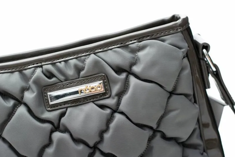 Torebki Nobo|Listonoszki>Nobo Pikowana Szara Torebka Listonoszka