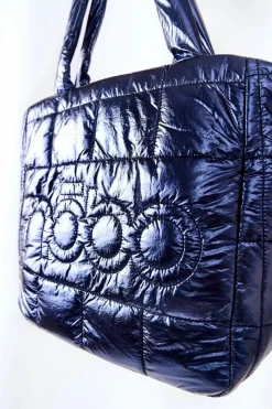 Clearance Nobo Pikowana Torebka Z Paskiem L3030 Granatowa