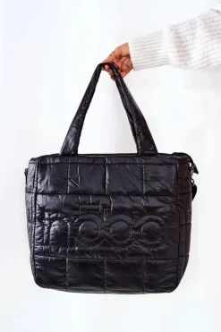 Best Pikowana Torebka Z Paskiem L3030 Czarna Torebki Nobo|Torebki Klasyczne