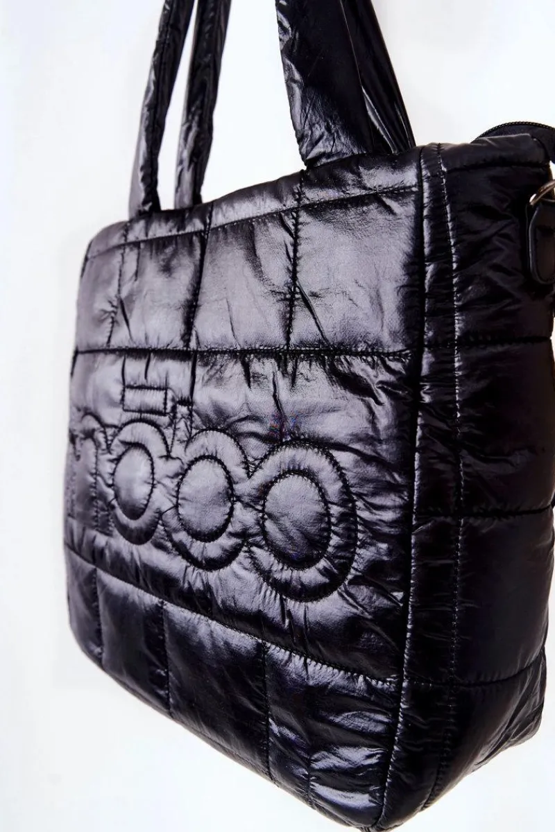 Best Pikowana Torebka Z Paskiem L3030 Czarna Torebki Nobo|Torebki Klasyczne