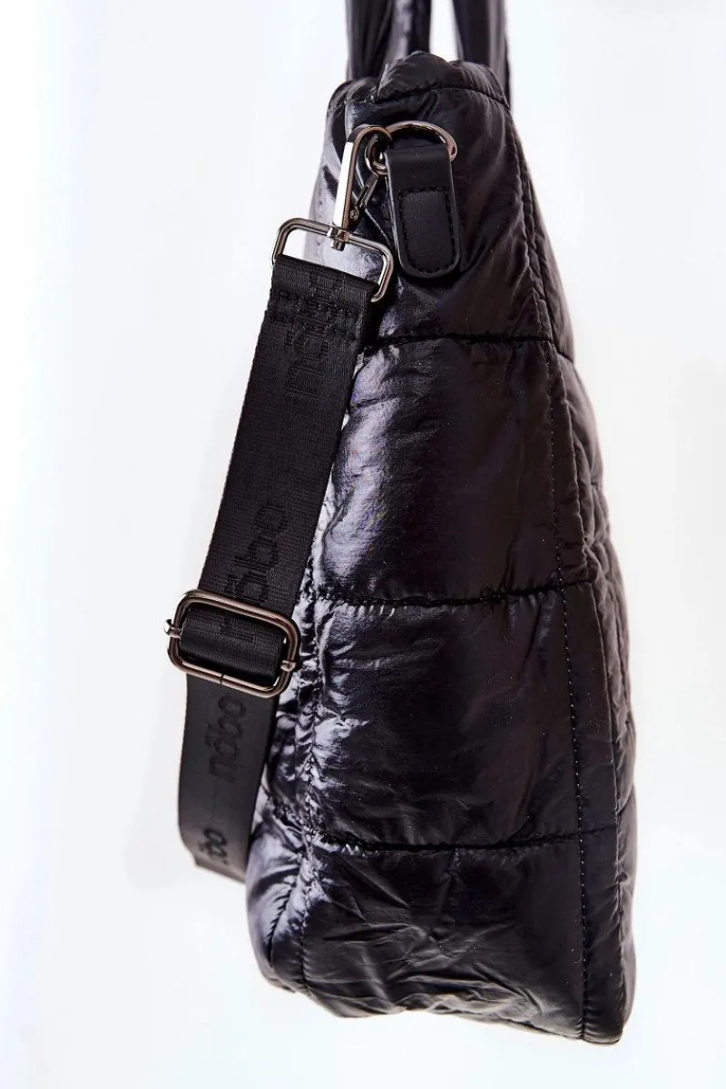 Best Pikowana Torebka Z Paskiem L3030 Czarna Torebki Nobo|Torebki Klasyczne