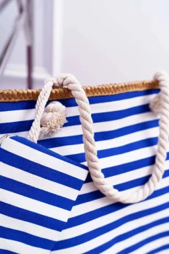 Torebki Plażowe>Boto Plażowa Duża Niebieska Torebka Torba Damska Marynarska