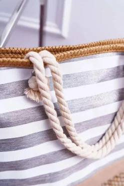 Torebki Plażowe>Boto Plażowa Duża Srebrna Torebka Torba Damska