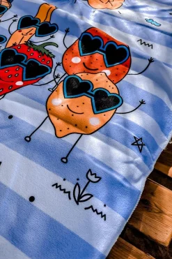 Hot Boto Plecak Torba Ręcznik 3w1 Paski Biało-Niebieskie