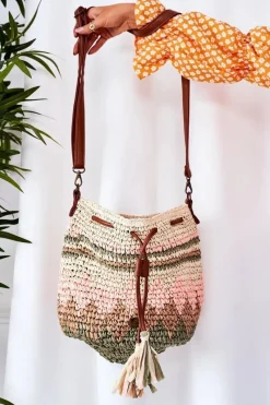 Clearance Nobo Pleciona Torebka Listonoszka XK0430 Beżowa