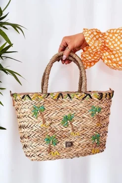 Sale Pleciona Torebka Na Plażę XK0440 Beżowa Torebki Plażowe|Torebki Nobo