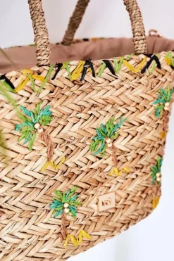 Sale Pleciona Torebka Na Plażę XK0440 Beżowa Torebki Plażowe|Torebki Nobo