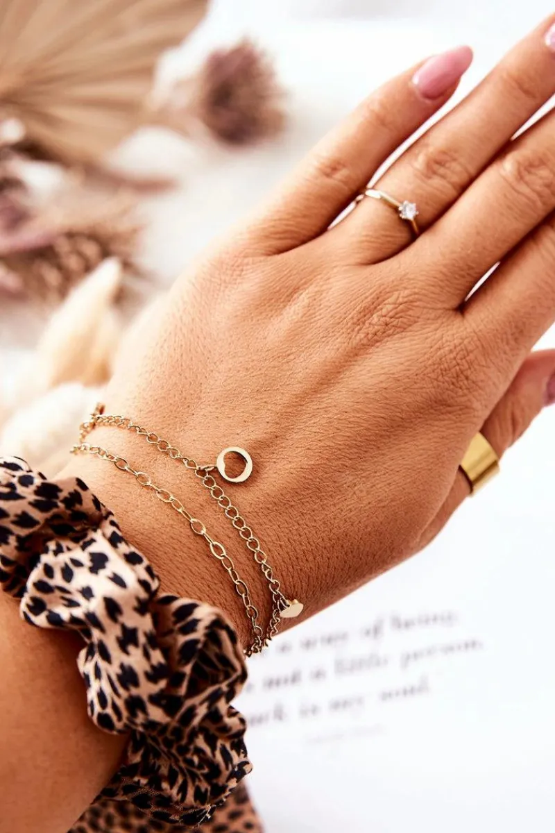 Best Podwójna Bransoletka Serca Złota Annica Bransoletki