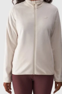 Outlet 4F Polar Damski Regular Ze Stójką WMM00TFLEF294-12S Kremowy