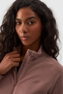 New 4F Polar Damski Regular Ze Stójką WMM00TFLEF294-83S Beżowy