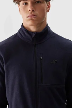 Hot 4F Polar Męski Ze Stójką Regular AW23TFLEM122-30S Granatowy