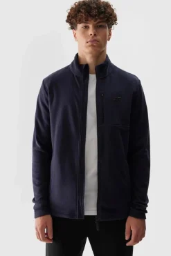 Hot 4F Polar Męski Ze Stójką Regular AW23TFLEM122-30S Granatowy