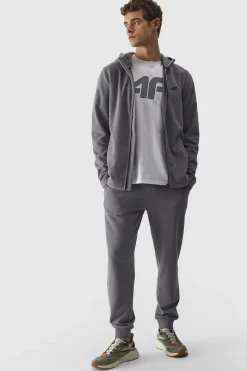 Best 4F Polar Męski Z Kapturem Regular WMM00TFLEM290-25S Szary