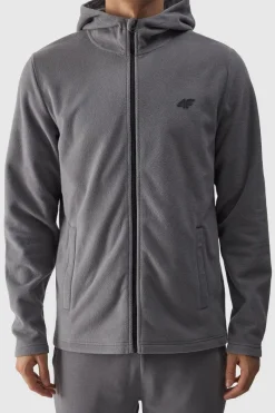 Best 4F Polar Męski Z Kapturem Regular WMM00TFLEM290-25S Szary