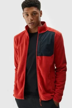 Outlet Polar Męski Ze Stójką Regular WAW24TFLEM250-70S Męskie Odzież 4F|Bluzy Męskie