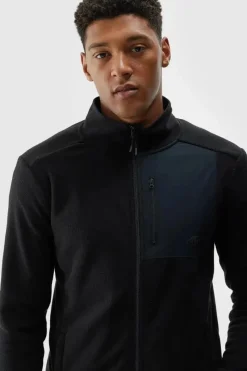 Hot 4F Polar Męski Ze Stójką Regular WAW24TFLEM250-20S Czarny