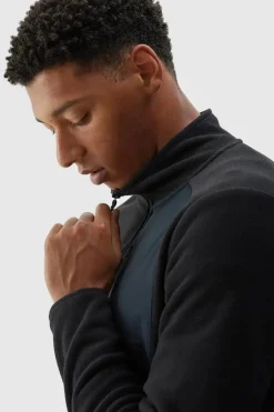 Hot 4F Polar Męski Ze Stójką Regular WAW24TFLEM250-20S Czarny