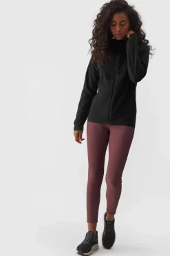 Bluzy Damskie|Odzież 4F></noscript>4F Polar Z Kapturem Regular Damski WMM00TFLEF291-20S Czarny