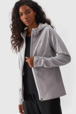 4F Polar Z Kapturem Regular Damski WMM00TFLEF291-25S Szary