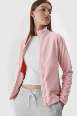 Hot Polar Ze Stójką Regular Damski AW23TFLEF146-65S Damskie Bluzy Damskie|Odzież 4F