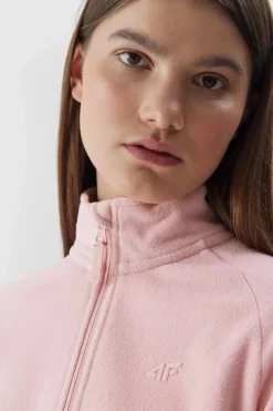 Hot Polar Ze Stójką Regular Damski AW23TFLEF146-65S Damskie Bluzy Damskie|Odzież 4F