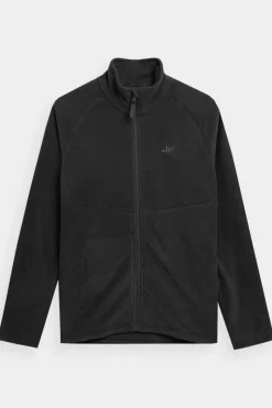 Best Polar Ze Stójką Regular Damski AW23TFLEF146-20S Czarny Damskie Bluzy Damskie|Odzież 4F