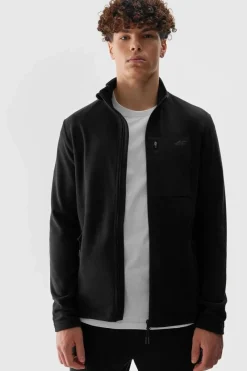 New 4F Polar Ze Stójką Regular Męski AW23TFLEM123-20S Czarny