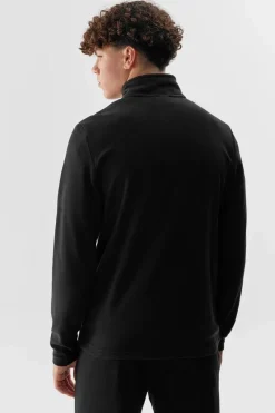 New 4F Polar Ze Stójką Regular Męski AW23TFLEM123-20S Czarny