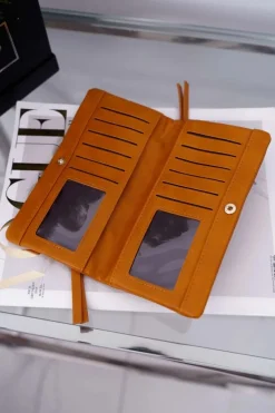 Hot Portfel Damski Duży Camel na Zatrzask Portfele