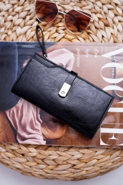 Sale Portfel Damski Duży Czarny AD-64 Portfele