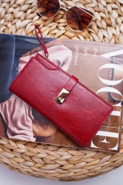 Portfele>Boto Portfel Damski Duży Czerwony AD-64