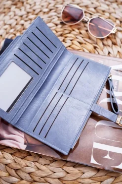 Clearance Boto Portfel Damski Duży Niebieski AD-64