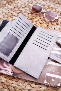 Portfele>Boto Portfel Damski Duży Szary AD-64