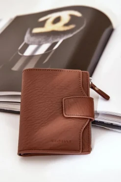 Boto Portfel Damski Eko Skórzany Jezorea Brązowy