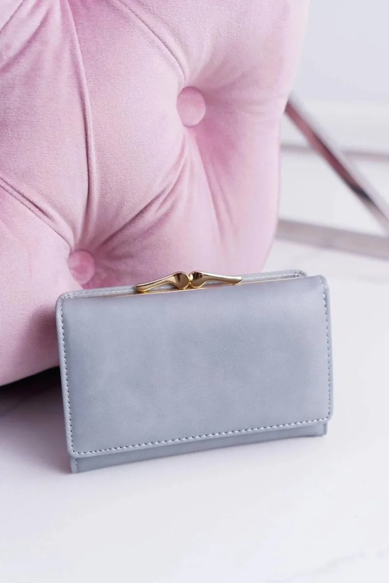 Portfele>Boto Portfel Damski Klasyczny Mały Niebieski Na Bigiel