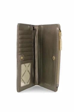 Hot Portfel Damski PUR0010-019 Pikowany Metaliczny Portfele