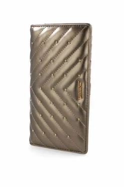 Hot Portfel Damski PUR0010-019 Pikowany Metaliczny Portfele