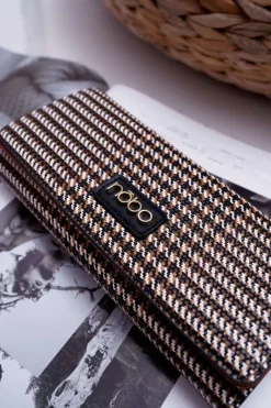 Portfele>Nobo Portfel Damski Brązowy NPUR-H0120-CM17