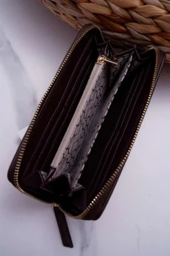 New Portfel Damski Brązowy NPUR-H0060-CM17 Portfele