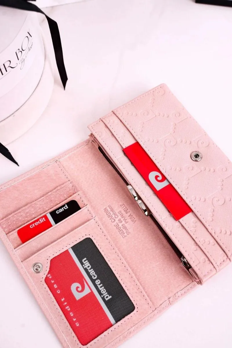 Portfele>Boto Portfel Damski PIERRE CARDIN PSP79 455 Różowy