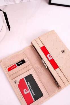 Boto Portfel Damski PIERRE CARDIN PSP79 455 Beżowy