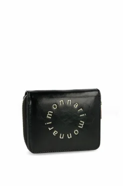 Online Portfel Damski Podkówka PUR0040-020 Czarny Połysk Portfele