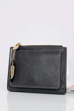 Discount Boto Portfel Damski Portmonetka Złote Piórko Szary