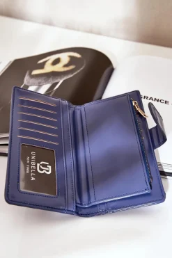 Clearance Boto Portfel Damski Z Eko Skóry Granatowy Kalinessa Niebieski