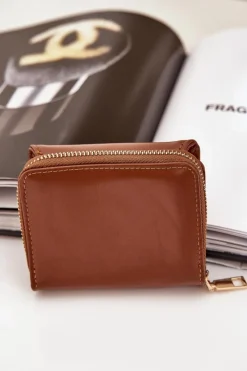 Portfele>Boto Portfel Damski Z Eko Skóry Brązowy Congaia