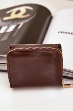 Discount Boto Portfel Damski Z Eko Skóry Czekoladowy Congaia